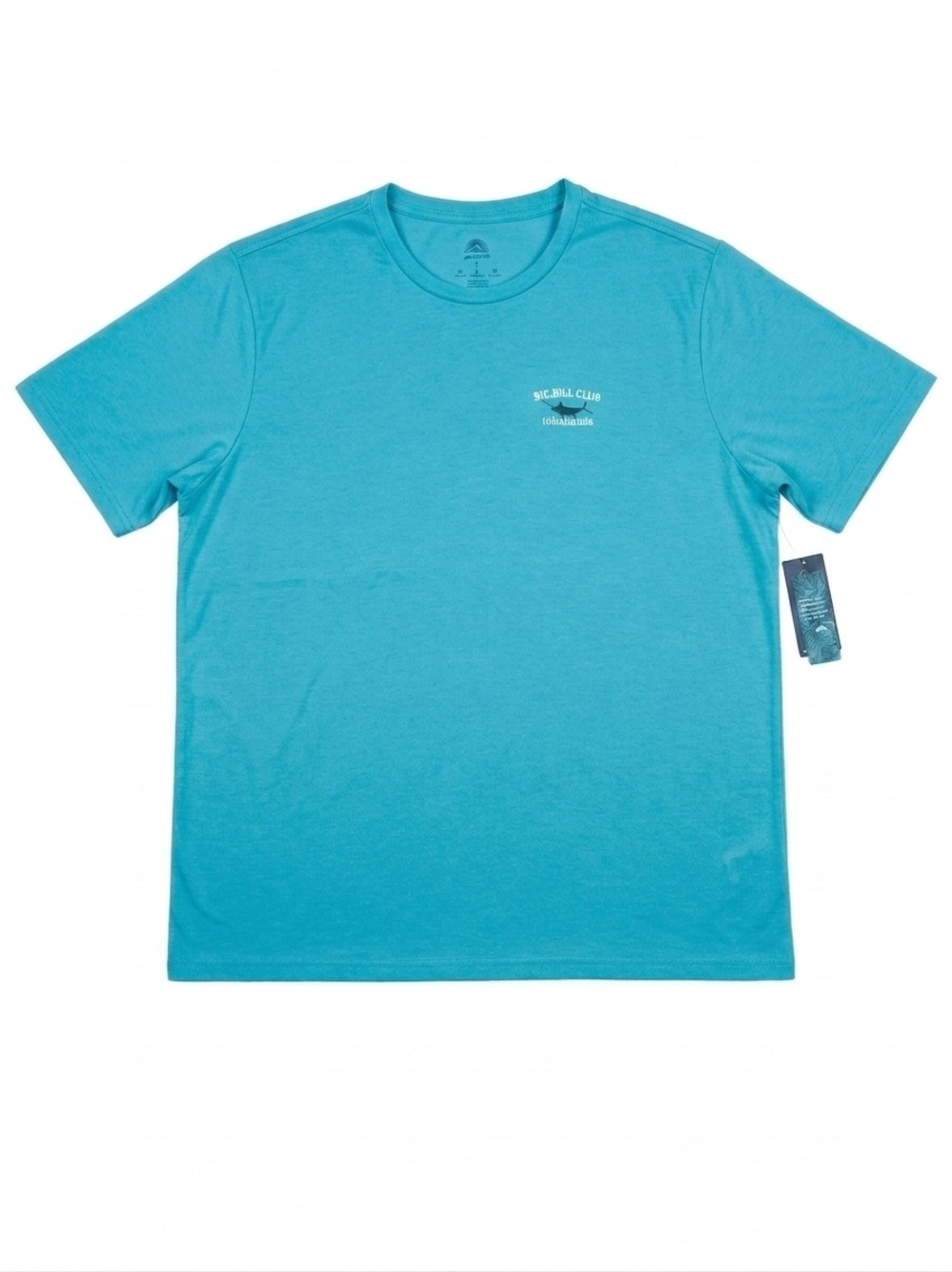 Men's Havana Jim Lightweight Short Sleeve Crewneck T-Shirt in Color Blue - Picture 3 of 4